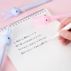 Hot-selling student stationery creative gel pen Zhongfan 2021 Cute Big Head Rabbit Silicone Cartoon Pen Gift wholesale details Picture